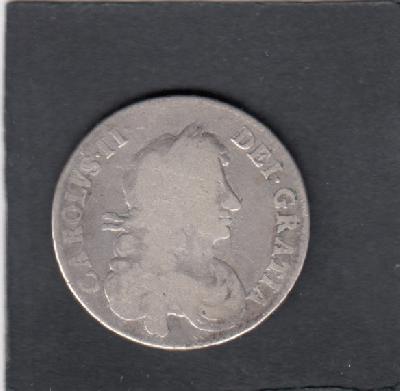 Beschrijving: 1/2 Crown  CHARLES II Seaby 3365